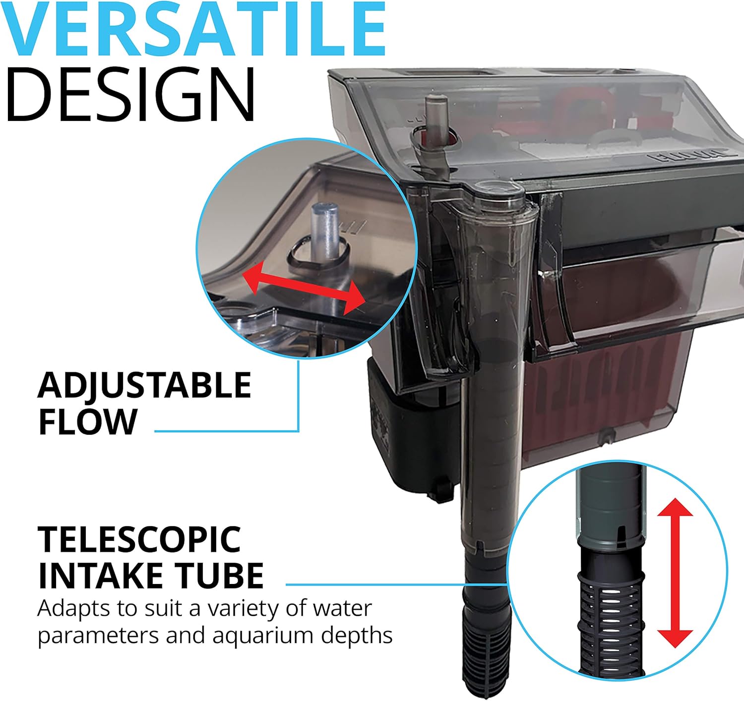 Fluval C3 Power Filter, Fish Tank Filter for Aquariums up to 50 Gal.