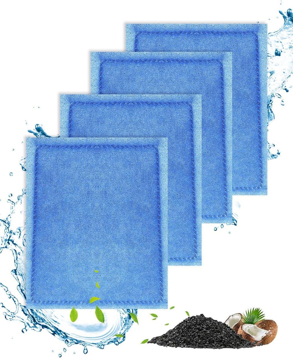 Aquarium Filter Cartridges Rite Size C Fit for 20-40/30-60 Gallon Fish Tank & Compatiable with Marineland Penguin 200 275 350 375 filter for fish tank 4PCS