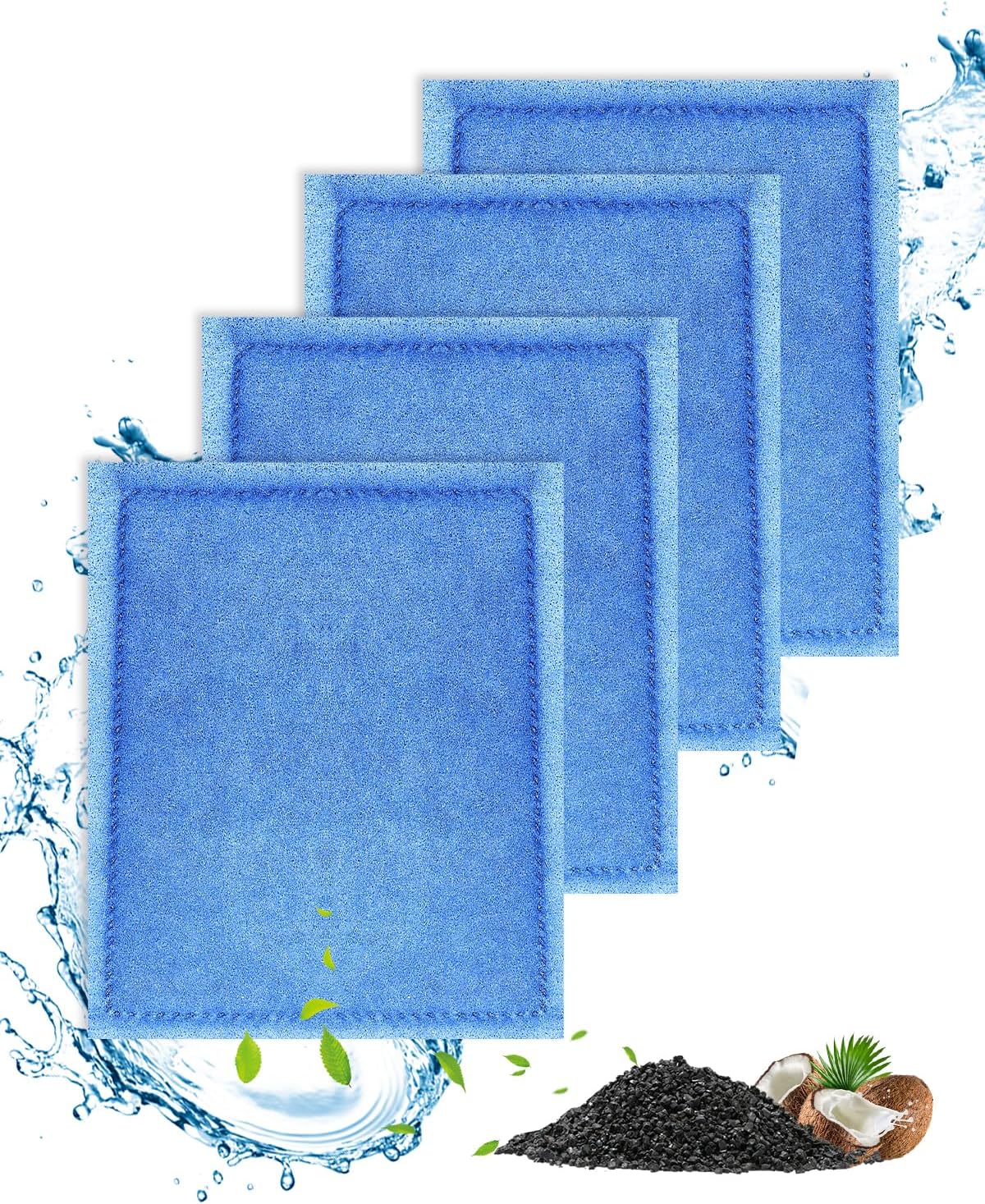 Aquarium Filter Cartridges Rite Size C Fit for 20-40/30-60 Gallon Fish Tank & Compatiable with Marineland Penguin 200 275 350 375 filter for fish tank 4PCS