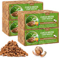 Riare 8 Pack Coco Chips Substrate for Plants- 8.8lb 100% Organic Coconut Husk Brick with Low EC and pH Balanced, High Expansion Coconut Substrate Coco Husk Mulch for Garden Flowers, Herbs, Planting