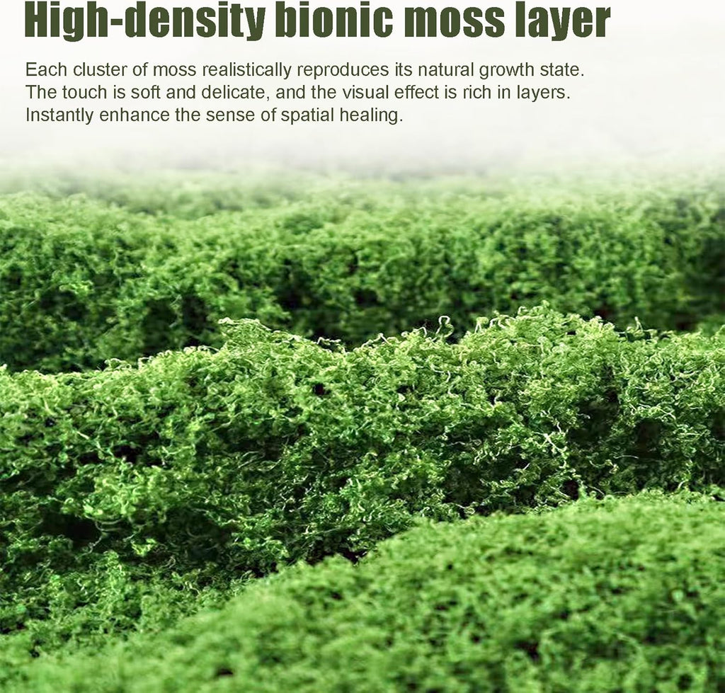 Artificial Green Moss Mat for Decoration Carpet Grass Wall, Natural Decorative for Plants Indoor with Base Fabric, Artificial Moss Mat Suitable for DIY (19.68 * 39.37 inch/0.5 * 1m)