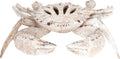 White Coral Crab Statue – Coastal Coral Reef Ocean Decor for Beach House | Polystone Nautical Figurine for Shelf, Tabletop, or Mantel Display (11” x 10”) by Corner Merchant