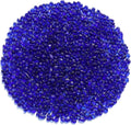 Sea Glass Stones - Cobalt Blue Clear Glass Pebbles Gemstones - Perfect for Aquarium Rocks, Fish Tank Gravel, Vase Fillers, DIY Crafts, and Home Decor (0.9LB/14oz)