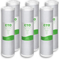 SimPure Whole House Water Filter Cartridges 5 Micron 20" x 4.5" CTO Activated Carbon Block, For DB20P, FC25B, CTO20BB, WHB20, 6 Pack