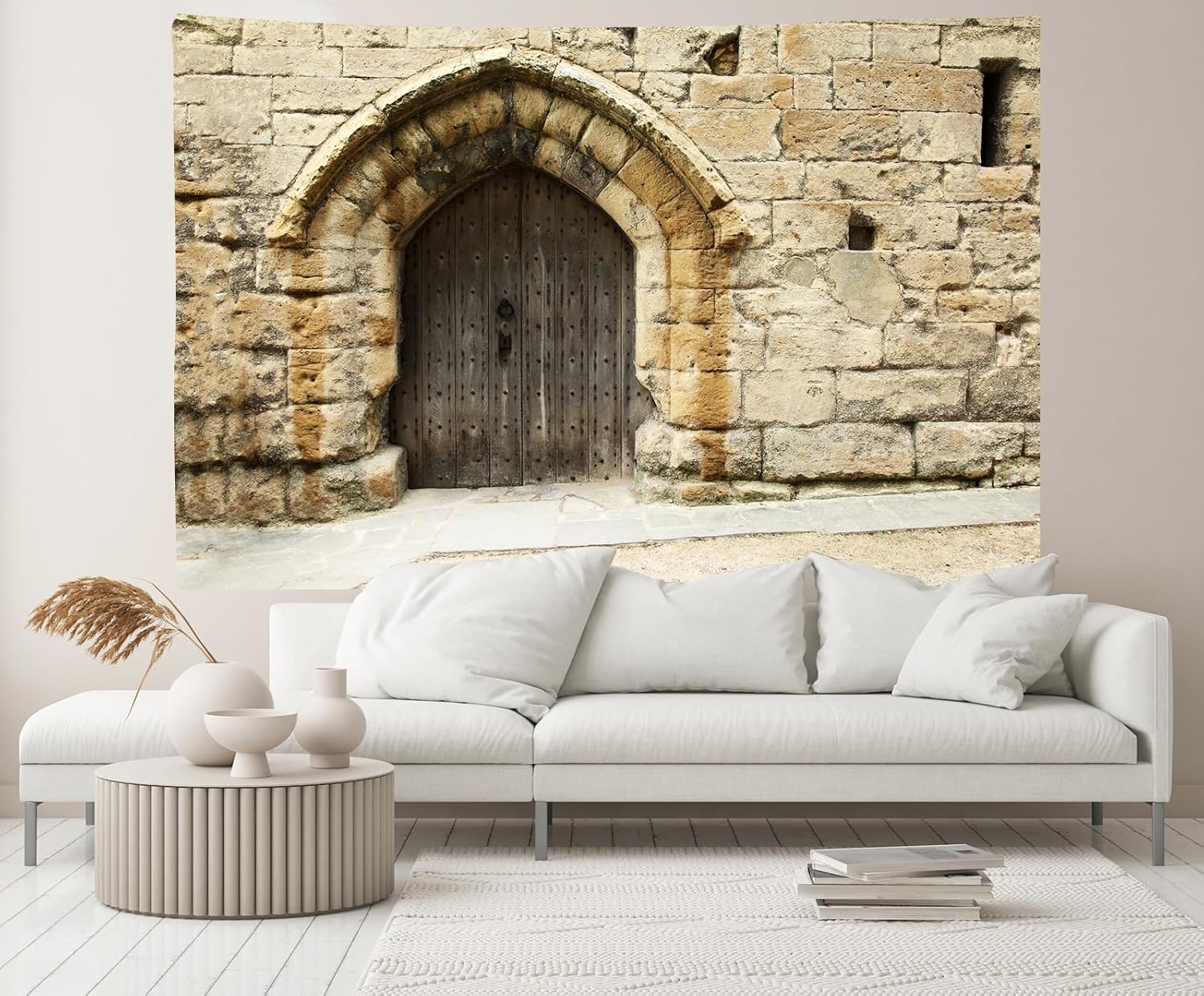 Stone Wall Backdrop Ancient Jerusalem Buildings Backdrops, 10x10ft, Old City Jerusalem Israel Cityscape Photography Background Party Supplies Room Decor Banner Photo Booth Props BJOKPR0617