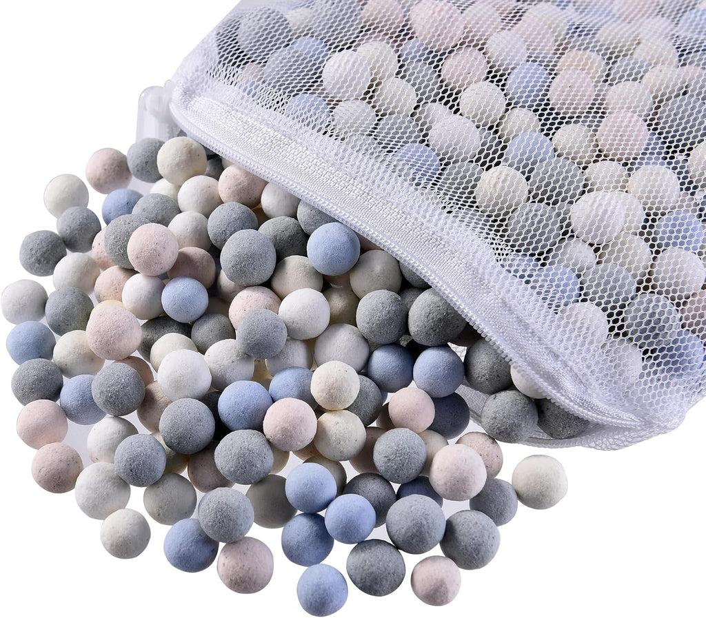 JIHAQUA Aquarium Ceramic Filter Media Bio Filter Rings, Bio Ceramic Ball for Freshwater,Marine Fish Tank,Canister Filter,Koi Pond (Color, 12 Lbs)