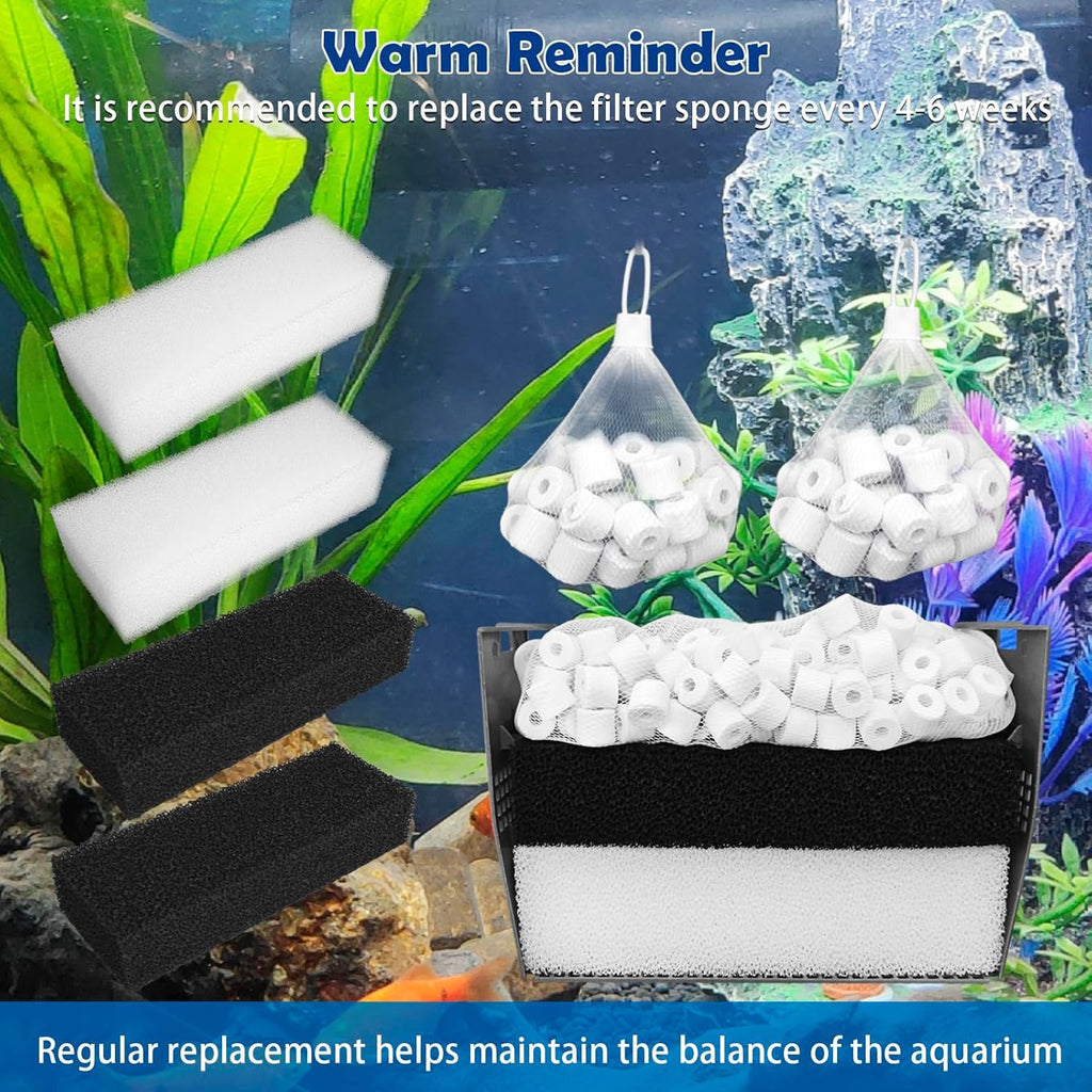 Three-Stage Filtration Tank Filter Replacement for AquaClear 110 Power Filter, Aquarium Filter Media Replacement for Fish Tank Filter for 60- to 110-Gallon Aquariums