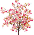 SITUMEIZI Artificial Cherry Blossom Branches Silk 40.58 Inch Faux Cherry Flowers Tall Stems for Home Wedding Bedroom Table Japanese Real Touch Vase Decoration(4Pcs,Deep Pink)