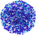 Sea Glass Stones - Blue Mixed Clear Glass Pebbles Gemstones - Perfect for Aquarium Rocks, Fish Tank Gravel, Vase Fillers, DIY Crafts, and Home Decor (0.9LB/14oz)