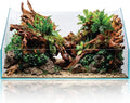 Ultum Nature Systems Rimless Paludarium - Ultra Clear Low Iron Glass with Mitired Edges, Bulkheads and Leveling Mat Inluded (5E)