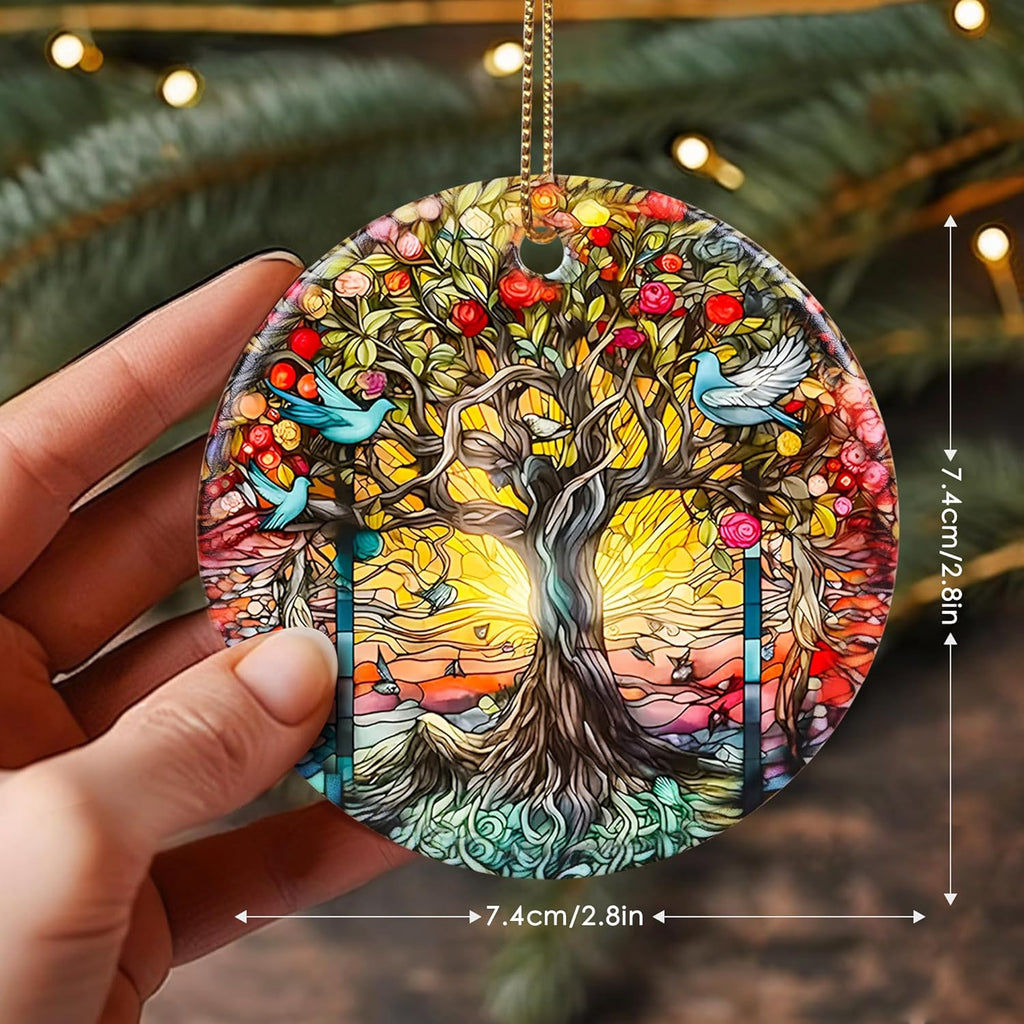 Touber Tree of Life Christmas Ornament, Christmas Ornaments for Tree, Christmas Tree Decor, Holiday Ornament