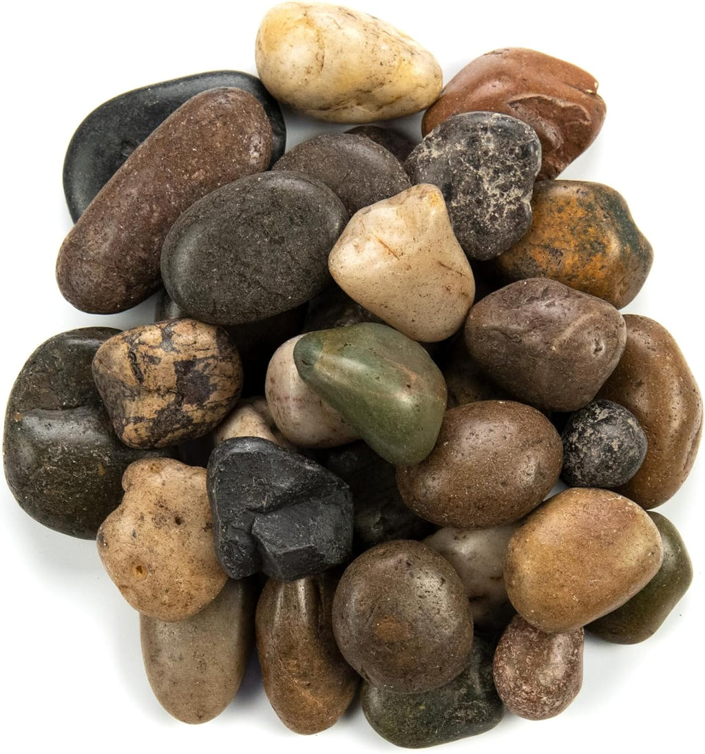 MSI Decorative Polished Mixed Pebbles, 1.2 inch - 2 inch, 40 lb. Bag