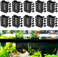 Lnrueg 10PCS Aquarium Plant Holder with Hooks, Hanging Rimmed Tank Plant Pot Aquarium Planters Cups, Upgraded Aquatic Planter Cups for Fish Tank Aquaponic Planter and Aquascape Decorations (10)