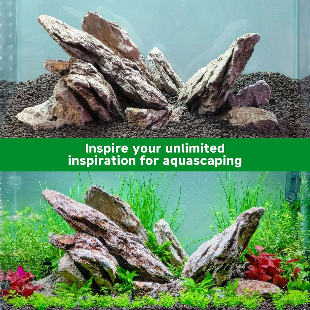 20LB Seiryu Rock Stone for Aquascaping,4-6 inch Natural Aquarium Landscape Stones for Aquariums,Fish Tank Decor Rocks for Landscaping, Paludariums & Micro Landscapes