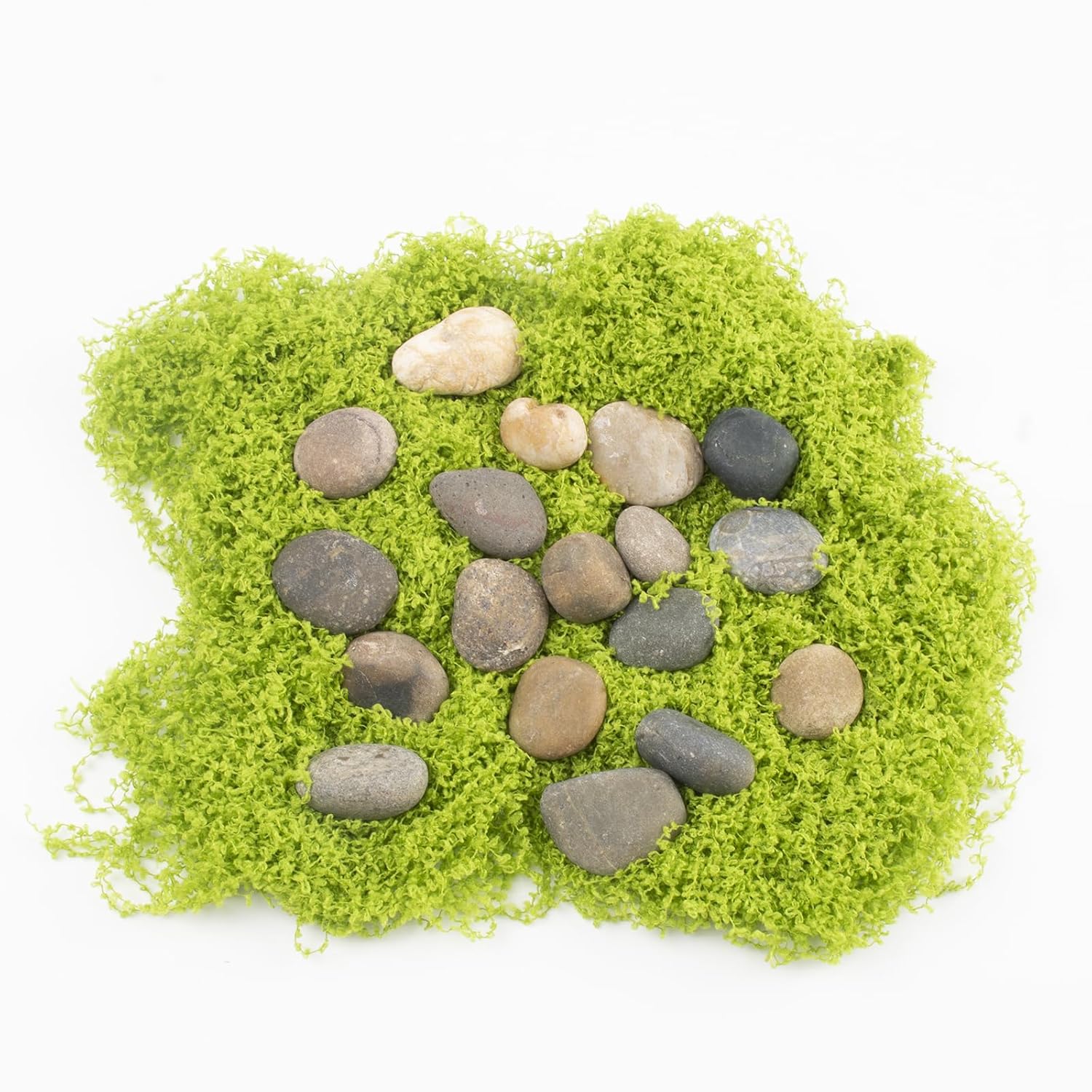 40 LBS Natural Pebbles - 1/2-1 inch Natural River Stones, Screened Decorative River Rocks for Landscaping, Garden Pathway, Plant Stones, Craft Walkways, and Outdoor Decorative