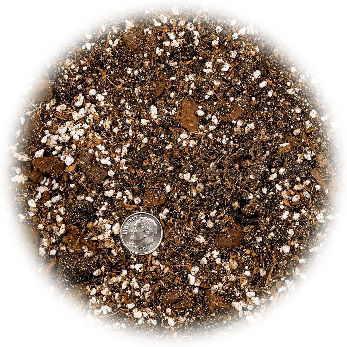 Gardenera's Expert Blend for Peace Lilies: Canadian Peat Moss, New Zealand Bark, Perlite, Bamboo Charcoal Ideal for Indoor Plants - [1-Quart Bag]