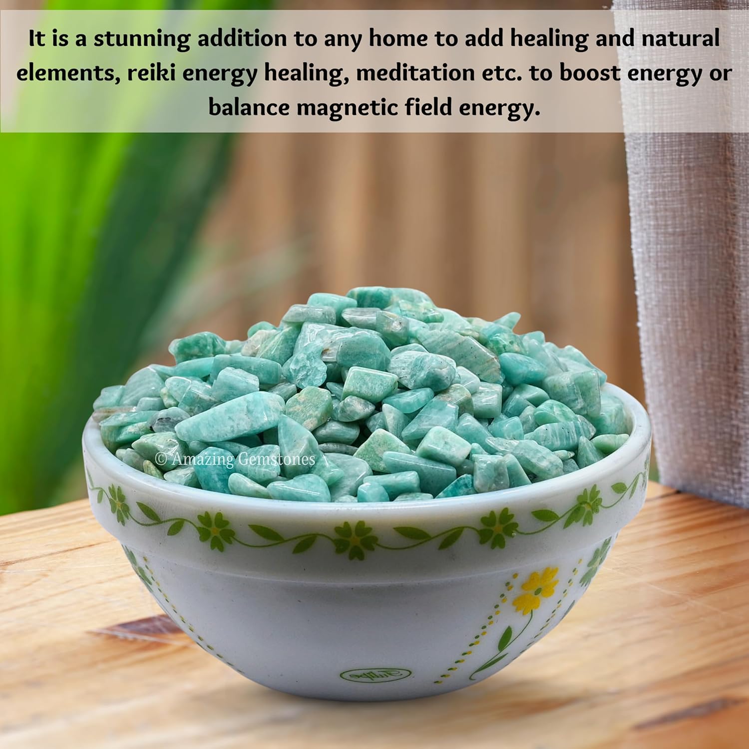 Amazing Gemstone Amazonite Crystal Chips Aquarium Gravel Rocks - Carnelian Chips Bulk Fish Tank Gravel, Small Tumbled Stone Chips, Tiny Crystals for Decoration (Natural AAA Grade) (1000+ Carat Chips)