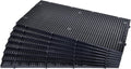 ALEGI Aquarium Grid Isolate Board Divider Fish Tank Bottom Black Filter Tray Plastic Crate (8pcs Black)