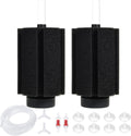 ALEGI Aquarium Bio Sponge Filter with Ceramic Media for Clear and Quiet Aquariums for Betta Fry Shrimp Tiny Fish Tank (75+ Gallon 2 Pack)