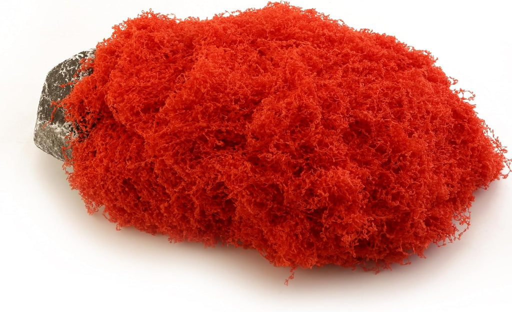 Artificial Green Moss is Used for Potted Plant Pavement, Vase Filling, Wedding Table Decoration, Glass Fish Tank, Model Landscape, Craft Moss and Fairy Garden DIY (Red 3.5oz)