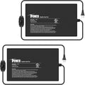 iPower 8x12 Inch Reptile Heating Pad with Adjustable Controller Knob, Under Tank Heater Mat for Turtles, Lizards, Snakes, Amphibians & Small Pets, 2 Pack