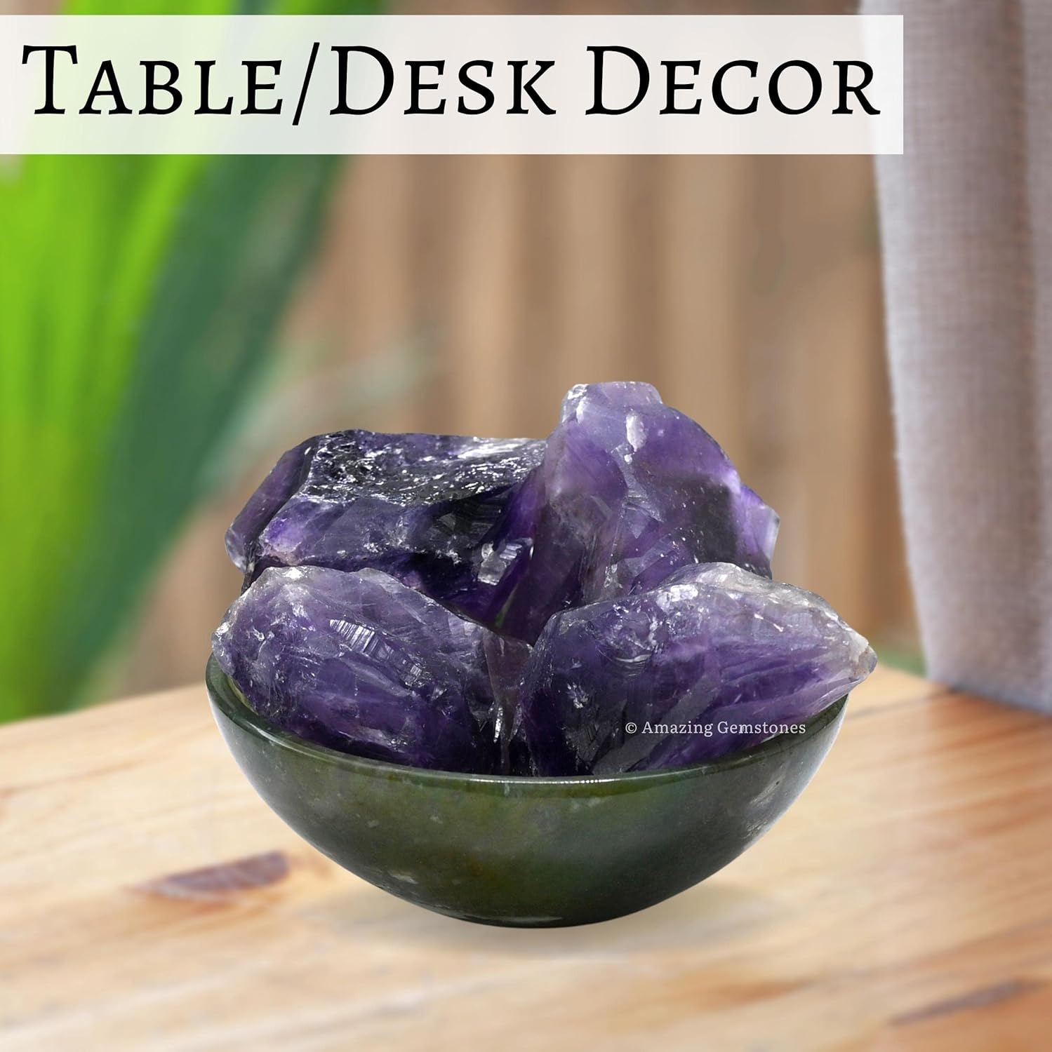 Amazing Gemstone Amethyst Raw Crystals and Healing Stones, Natural Rocks for Tumbling - DIY Raw Stones and Crystals, 2 Pieces