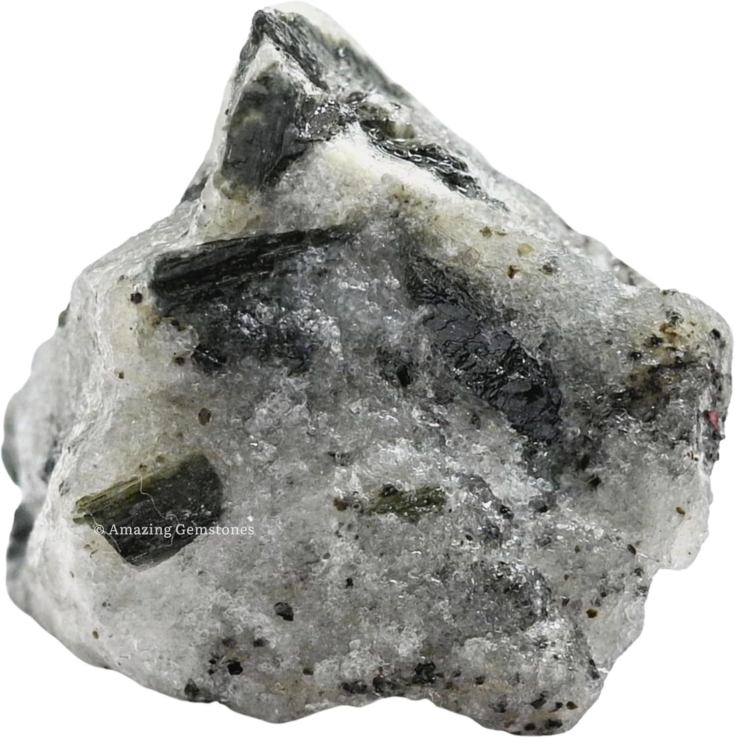 Green Tourmaline in Quartz Raw Crystals and Healing Stones, Natural Rocks for Tumbling and DIY Raw Stones and Crystals (1 lb)