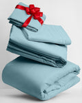 Mellanni Twin XL Sheets Set - 3 PC Iconic Collection Bedding - Hotel Luxury, Extra Soft, Cooling Bed Sheets - Wrinkle, Fade, Stain Resistant (Twin Extra Long, Aqua)