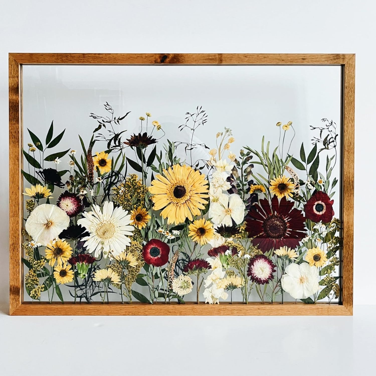 16x20 Floating Frame Pressed Flower Frames Maple Wood Floating Picture Frames 16x20 Floater Frame 20x24 Floating Frames Double Real Glass