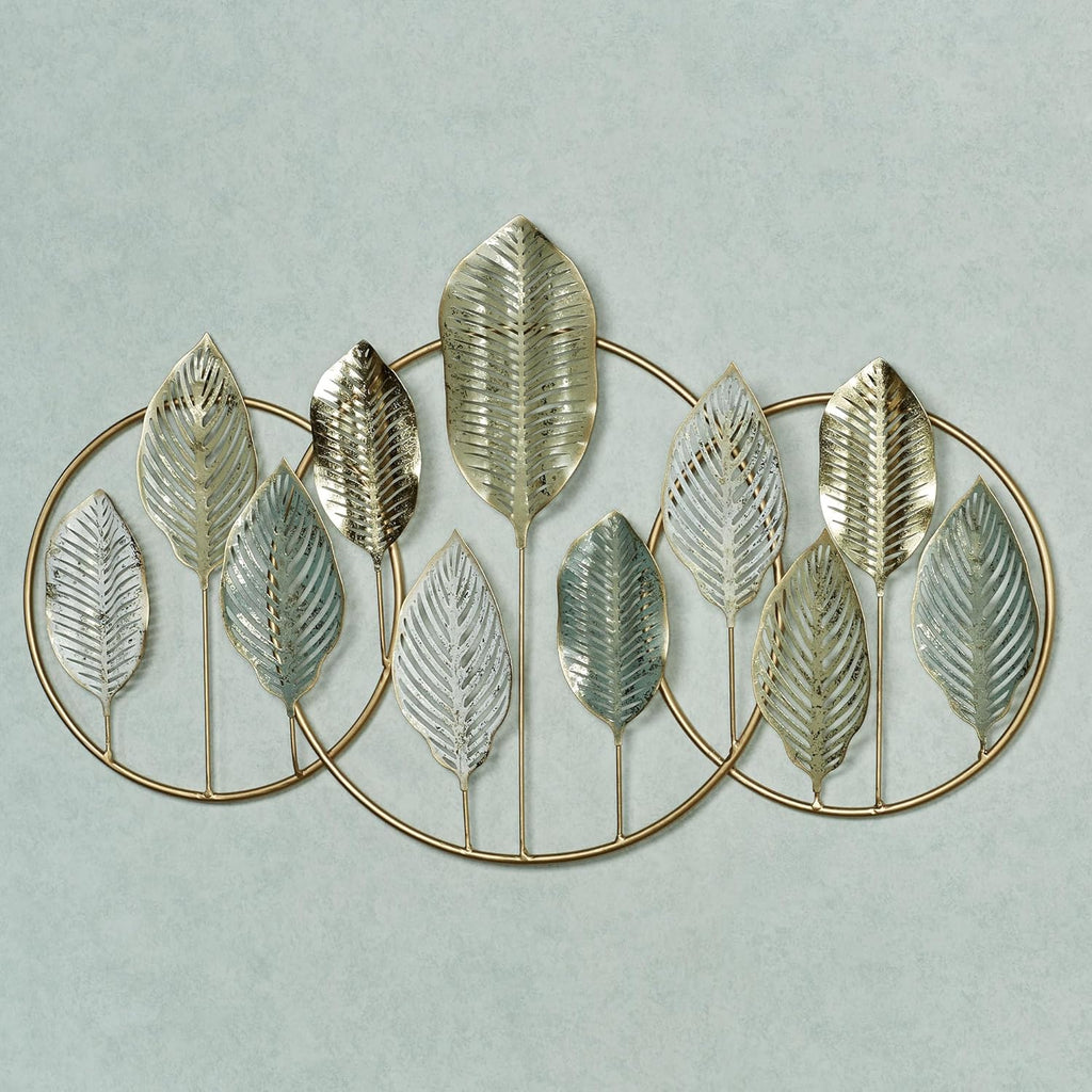 Touch of Class Quiet Nature Openwork Leaf Metal Wall Art | Hanging Sculpture Decor for Bedroom, Living Room, Bathroom