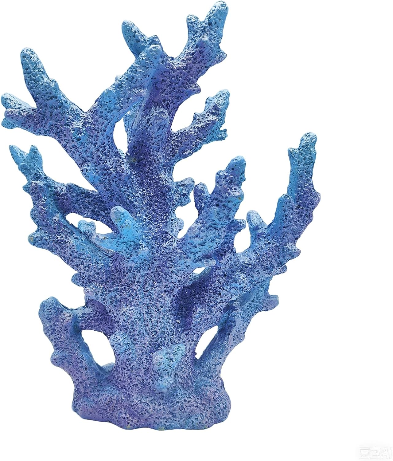 Beach Coastal Decor Coral Reef Home Decor Coral Statue Sculpture Home,Desk,Bathroom,Desktop Shelf Statue,Marine Themed Gifts (Gradual Blue Coral)