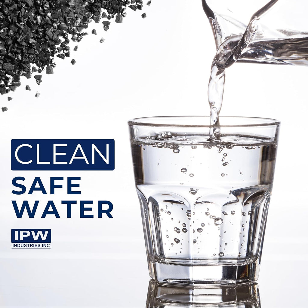 IPW Industries Bulk Activated Carbon - Coconut Shell Granular Activated Charcoal (GAC) for Water Filtration - Replacement Media for Pre and Post Carbon Water Filters (7 lbs)