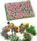 Warmtree Hand Torn Model Grass Tufts Flower Cluster for Miniature Scenery Applicable for N & HO Scale for Train Layouts Diorama Supplies and Architectural Models (Sakura Pink)