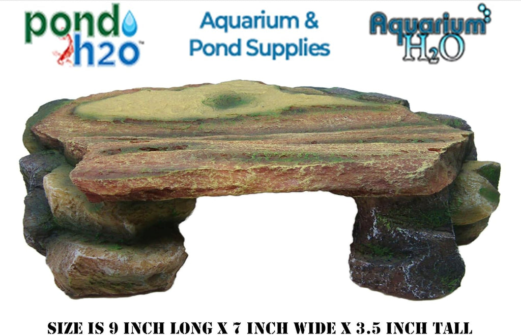 Rock Ledge Cave Formation Perfect for Fish Tanks or Vivariums, 9 Inhes Long, Artificial Aquarium & Fish Tank Decoration Ornament, Fish, Reptile & Turtle Safe Polyresin