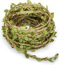 132 Ft Boho Eucalyptus Vines with Twine, Artificial Eucalyptus Leaf Greenery with Hemp Rope for Baby Shower Home Wall Garden Wedding Party Wreaths Christmas Craft Decorations