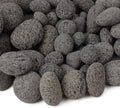 Lava Rock - 25-Pound Tumbled Lava Stones - 2" Black/Gray Lava Pebbles - Volcanic Rock - Landscaping Rocks - Medium