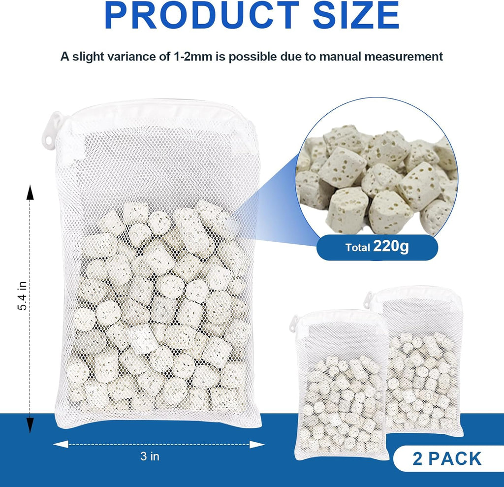110g BioMax Filter Media Kit Compatible with Fluval U Underwater Filters (U2, U3, U4), A495 Replacement Filter Media to Boost Biological Filtration for Crystal Clear Fish Aquarium Water - 2 Pack