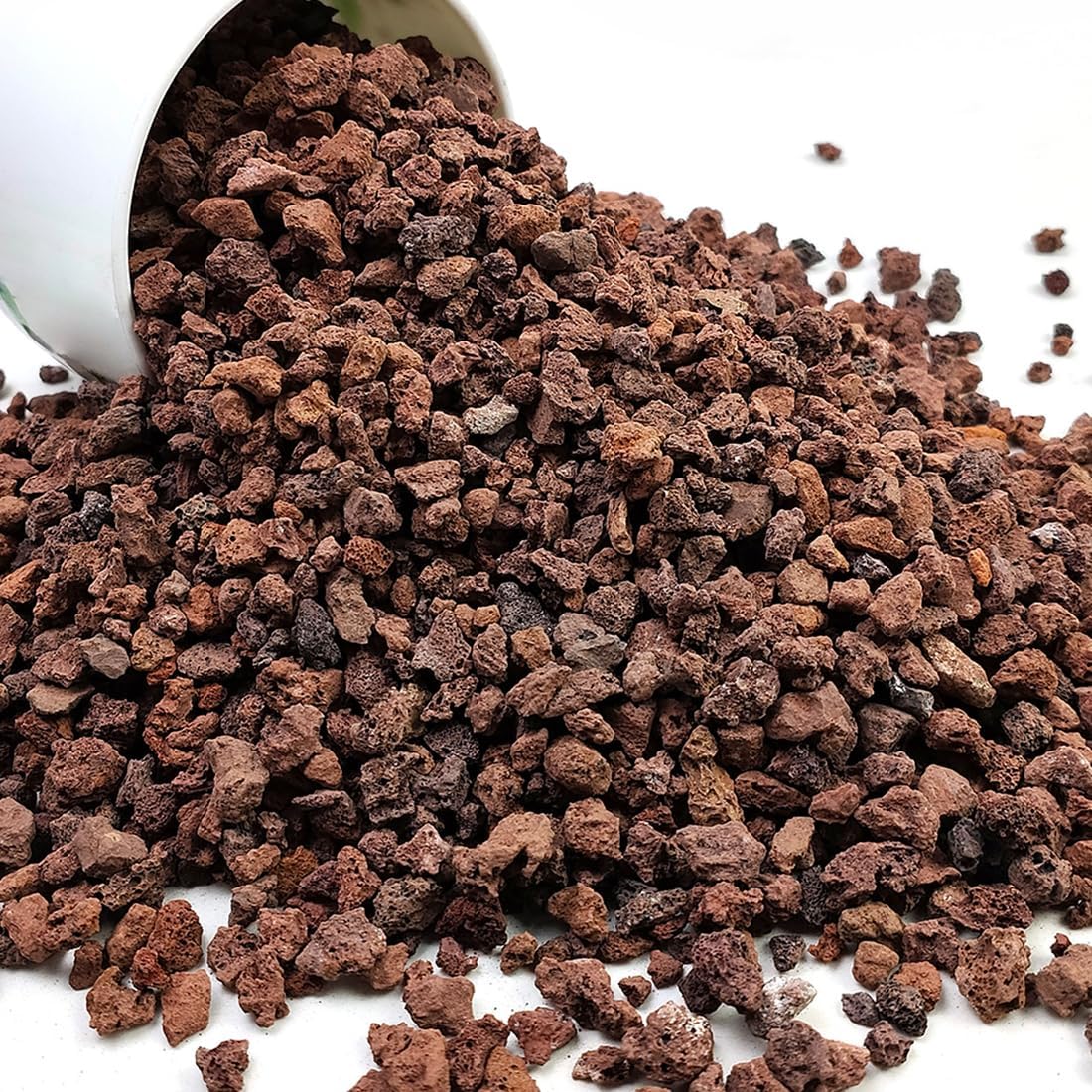 Red Horticultural Lava Rocks for Plants, 2lb Succulents Cactus Bonsai Soil Volcanic Rocks for Aquarium Outdoor Decorative Stones for Craft Projects, Vase Fillers