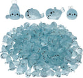 100Pcs Glow in The Dark Mini Seal Figurines Cute Luminous Resin Sea Animals 4 Styles Seal Pup DIY Tiny Ocean Creatures for Fairy Garden Aquarium Decor