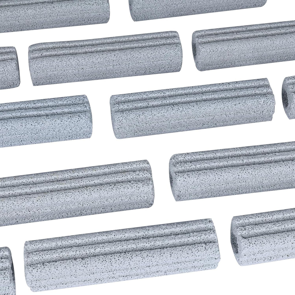 RealPlus Ceramic Bio Filter Media for Aquarium Sump Canister Pond Fish Tank, Vast Surface Area (6.2" Length / 90pcs)