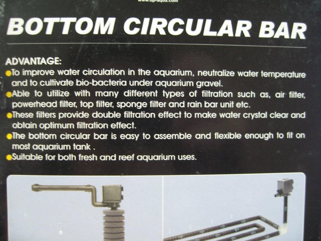 Undergravel Filteration Bottom Circular Bar 45.3\x 9.6 Under Gravel Filter Tube Aquarium