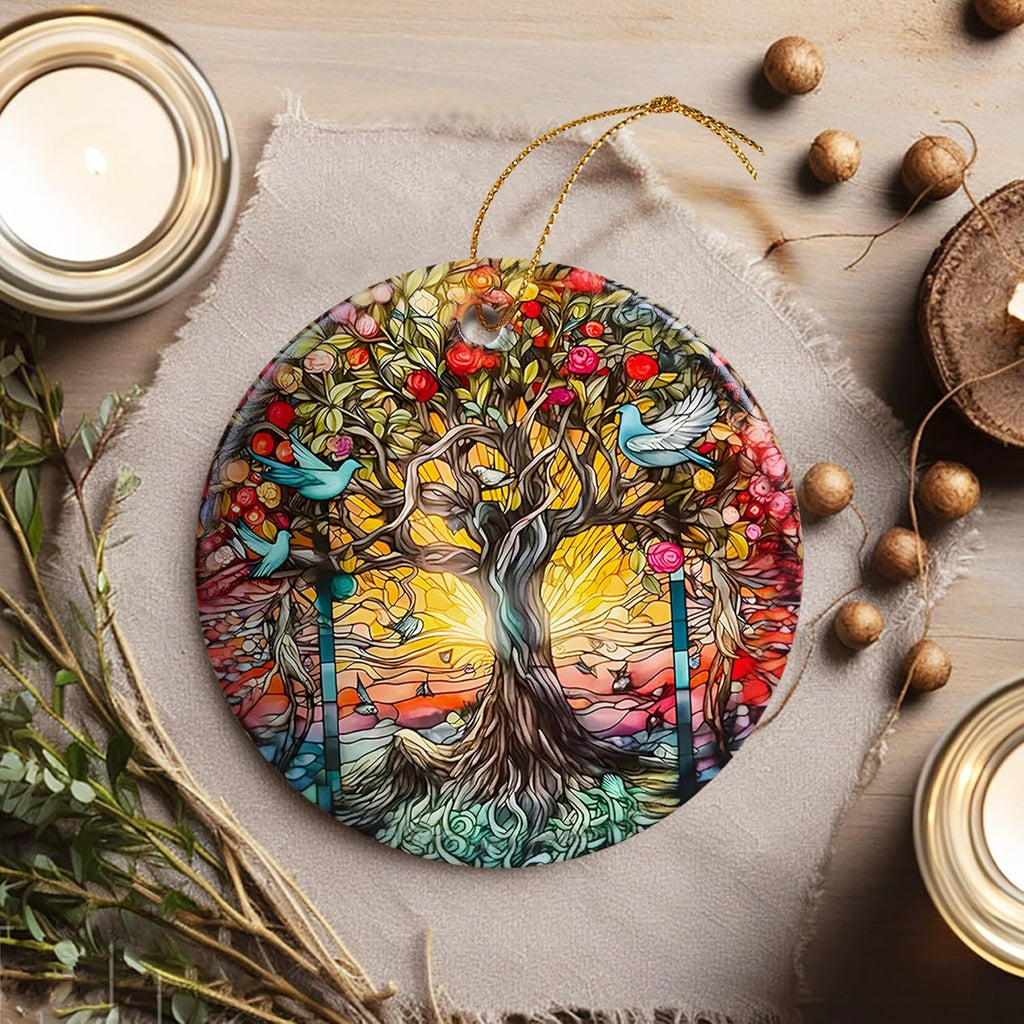Touber Tree of Life Christmas Ornament, Christmas Ornaments for Tree, Christmas Tree Decor, Holiday Ornament