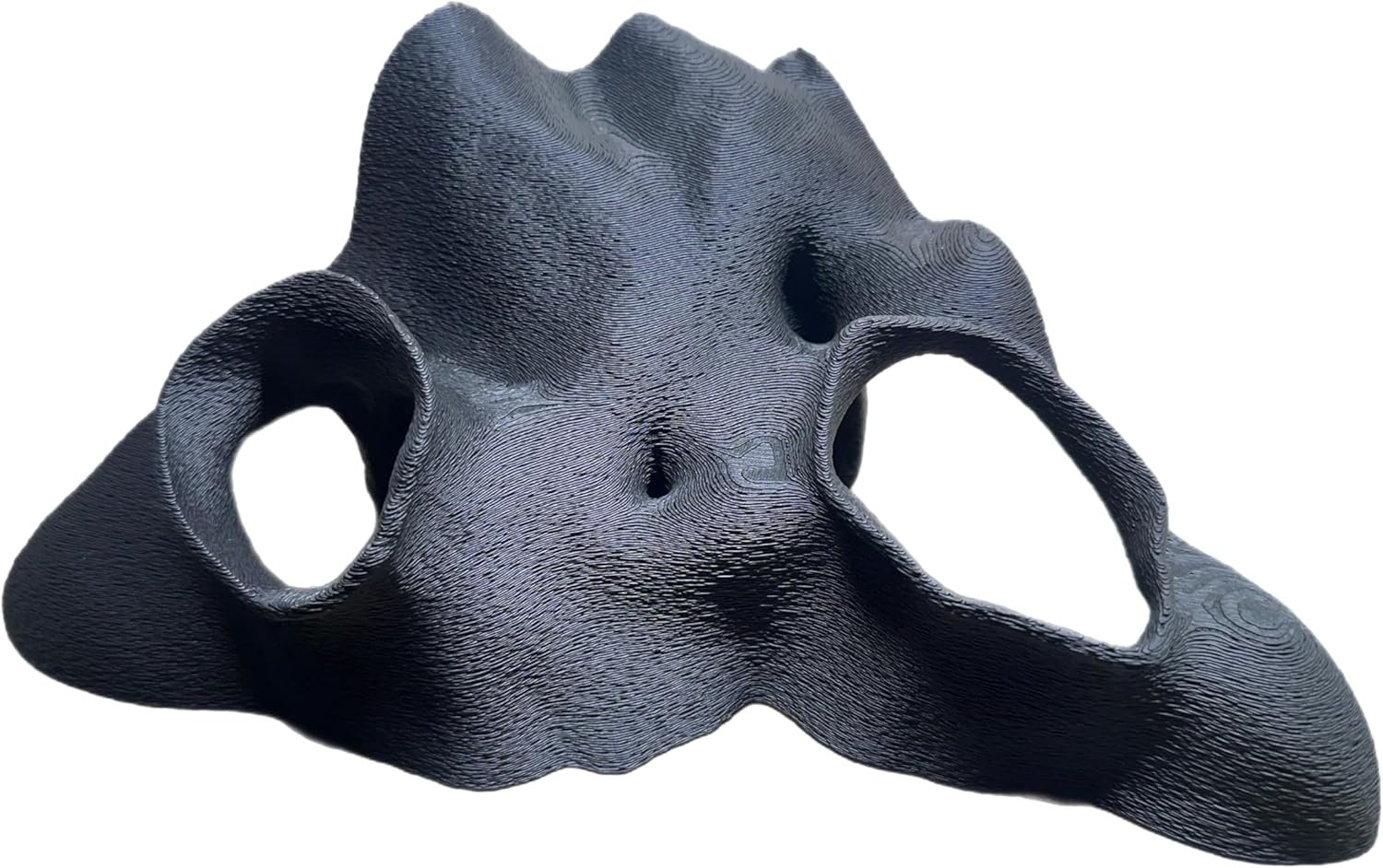 Aquarium & Terrarium Corner Cave – Faux Mangrove Root Hideout for Fish, Shrimp, Geckos, Snakes – Natural-Look Reptile Tank Decor in Textured Root Style (Charcoal, 7.5" x7.5''x4)