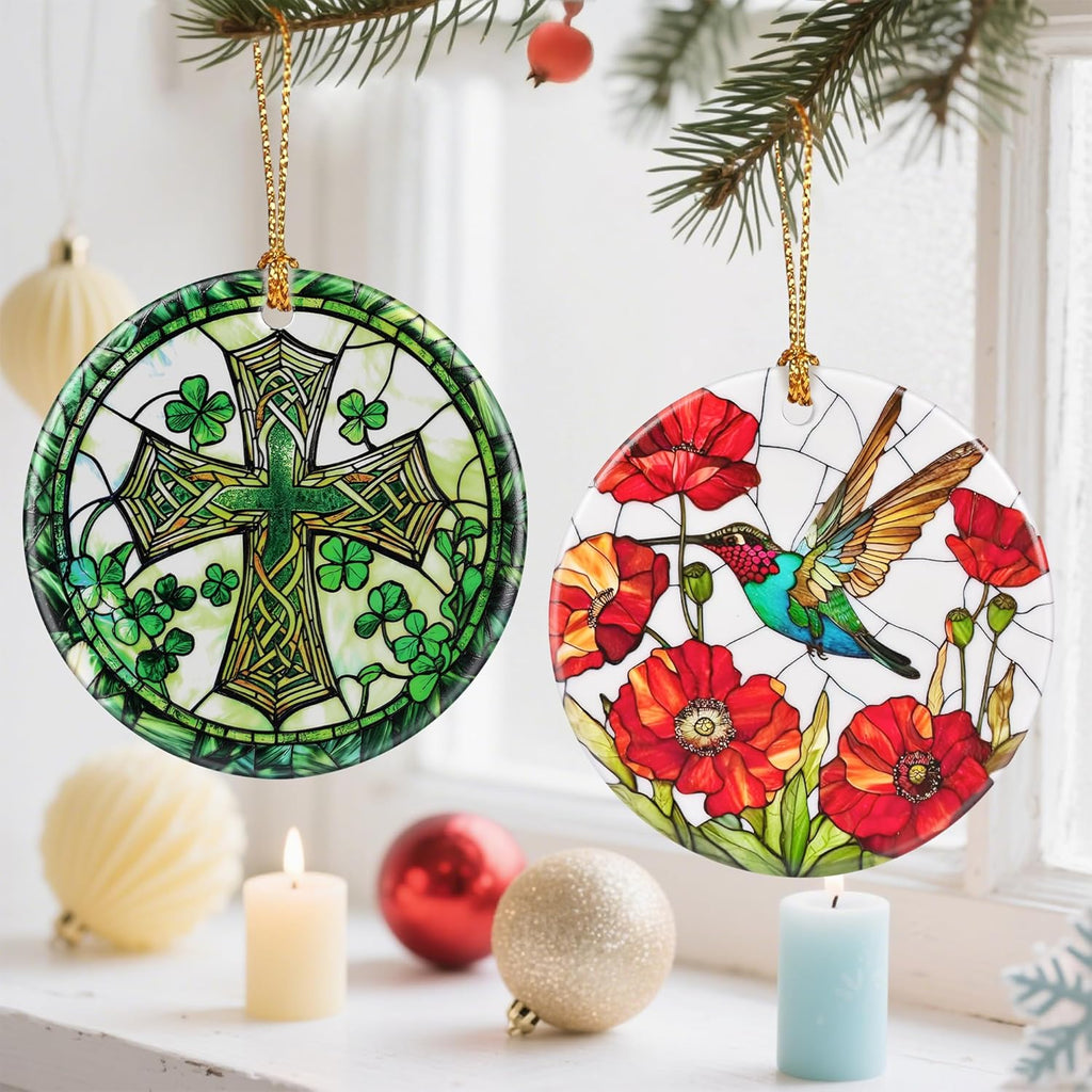Religious Christmas Tree Decorations, Christmas Ornaments, Keepsake Ornaments, Holiday Decor, Cross Gifts, Christian Gift, Religious Gift, Holiday or Xmas Gifts