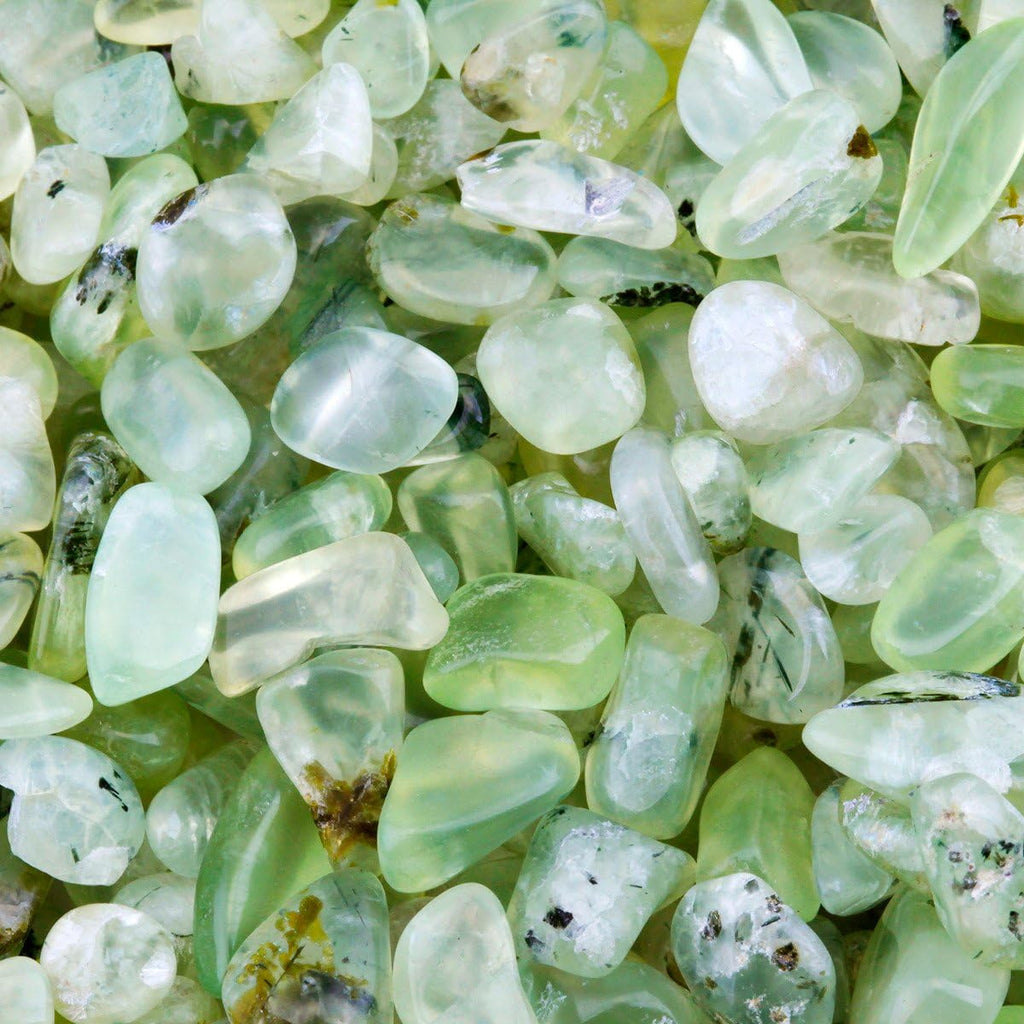 SUNYIK Green Prehnite Tumbled Chips Stone,Crushed Crystal Quartz Pieces,Irregular Shaped Stones,1pound(about 460 gram)