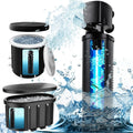 600GPH Cold Plunge Filter for 300-1000 Gal U-V Sanitation, Cold Pod Ice Bath Tub Filter, Small Pool Filter with Green Cleaning Machine Pool for Cold Pod Ice Bath Tub Hot Tub Water Clean