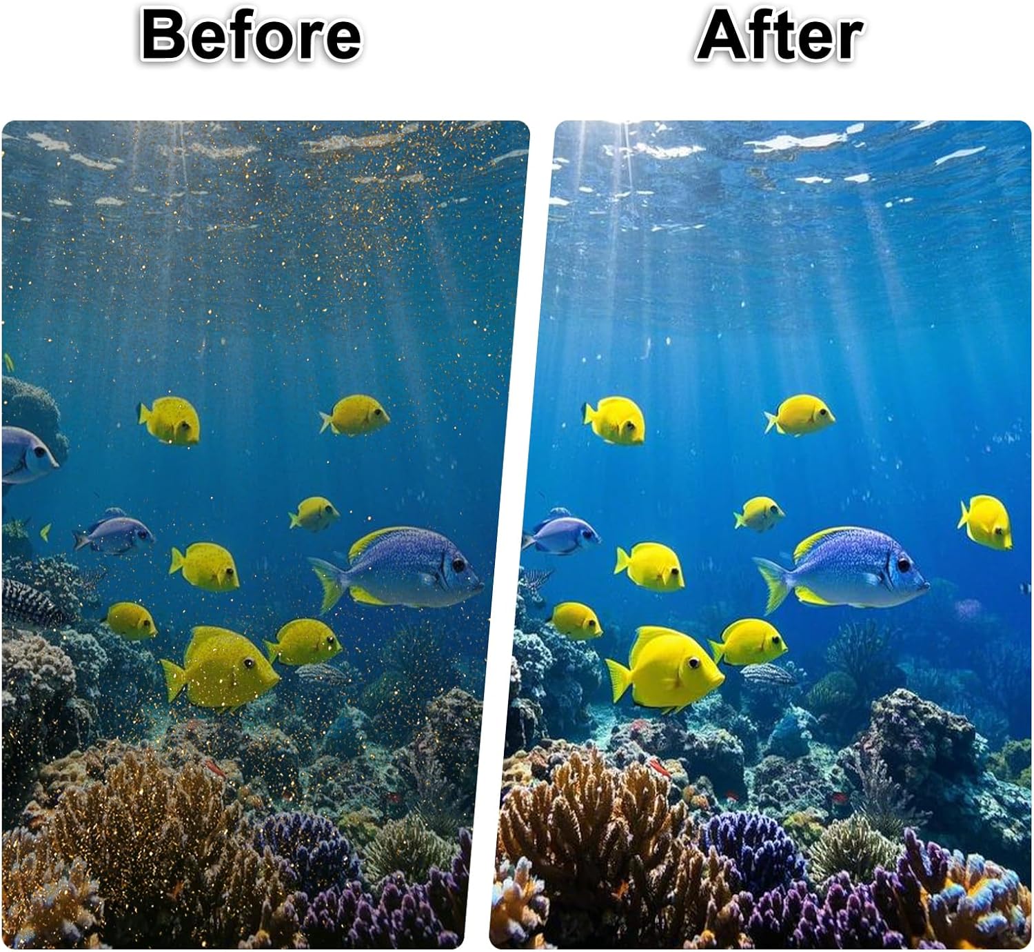Aquarium Filter, 6W 150GPH HOB Fish Tank Filter, 4-Stage Bio-Filtration for 10-40 Gallon Tanks, Quiet Power Waterfall Filter with Adjustable Flow, Includes Filter Cotton & Bio Media