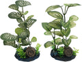 M2cbridge Artificial Fish Tank Plants Silk Aquarium Plastic Plant Aquatic Water Grass Foreground Decor(2PCS Grasses)