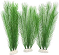 BEGONDIS Aquarium Decorations 3Pcs Fish Tank Artificial Green Water Plants Made of Silk Fabrics Plastic