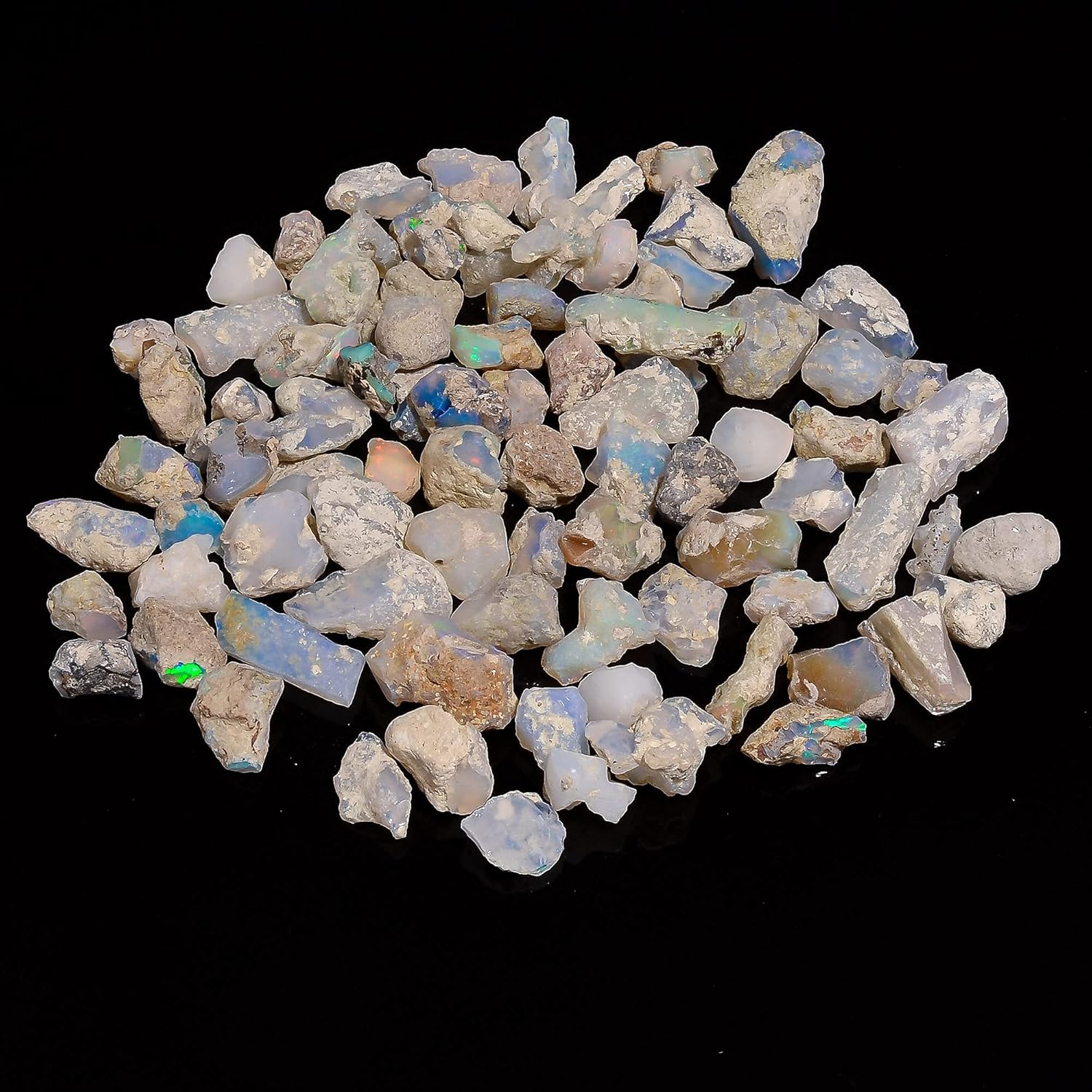 100 carats Raw Opal Gemstone and Crystals, Wholesale Lot, Gemstone, Rough Crystals, Rock Stones, Jewelry Making Supplies, DIY & Crafts (B Grade)